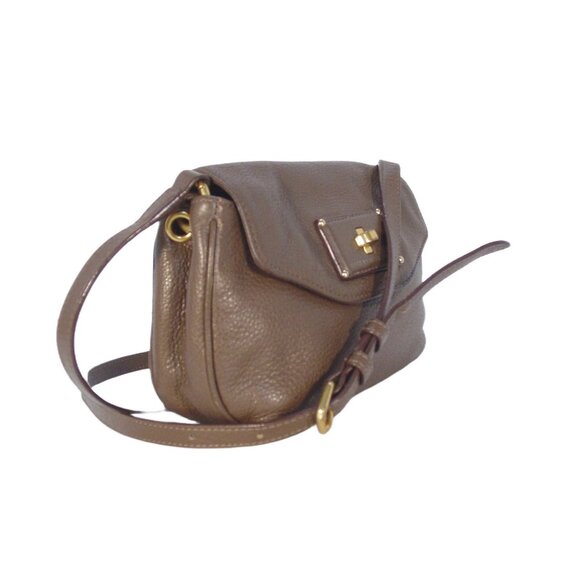 MARC by MARC JACOBS Vintage Small Pebbled Leather Golden Turn Lock Crossbody Bag - Picture 3 of 9